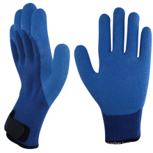 NMSAFETY 7 Gauge Crinkle Latex getaucht Palm Acryl Terry-Knit Kälteschutzhandschuh